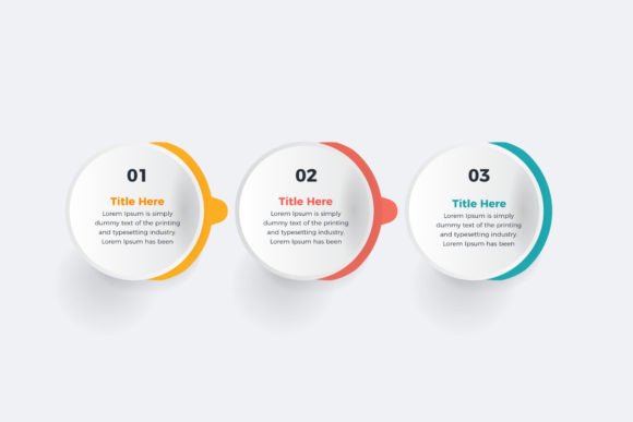 3 Steps Infographic Presentation Design Review
