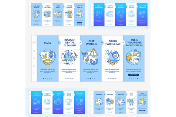 Aesthetic Dentistry Onboarding Templates Graphics
