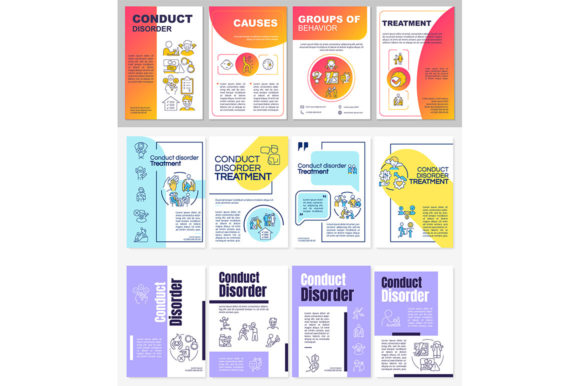 Conduct Disorder Brochure Template Set