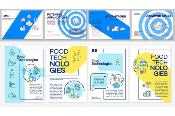 Food Issues Brochure Template Set: Graphics for Real Publishing
