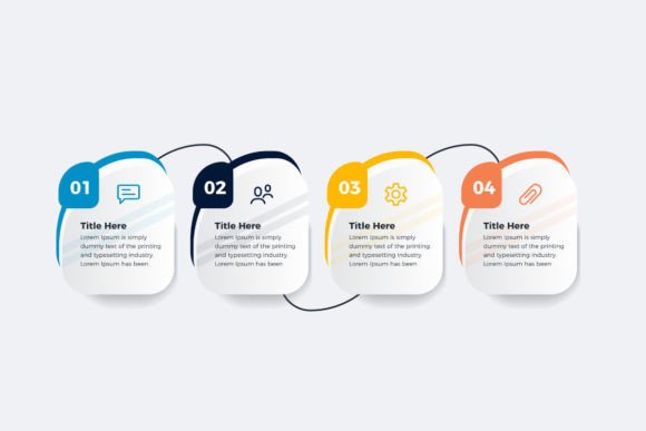Four Steps Infographic Presentation: A Versatile Graphic Design Asset