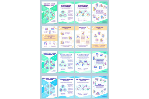 Healthy Child Brochure Template Set: Graphics for Real Projects