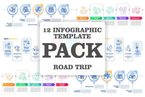 Road Trip Tips Infographic Template Set: A Brand Designer’s Take