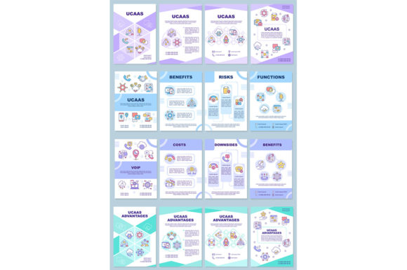 UCaaS Brochure Template Set: Graphic Templates for Professional Design