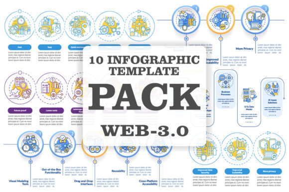 Web 3.0 Infographic Templates for Modern Design Projects